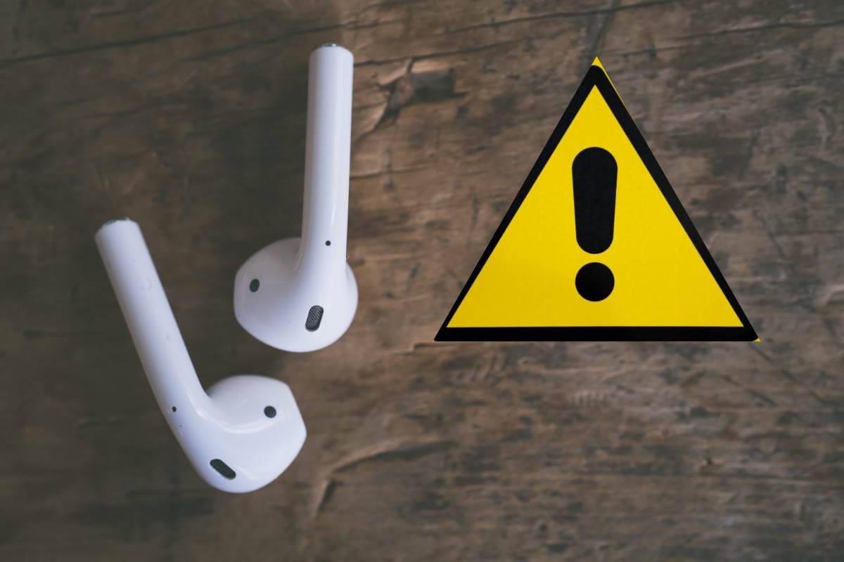 Cuffie segnale pericolo